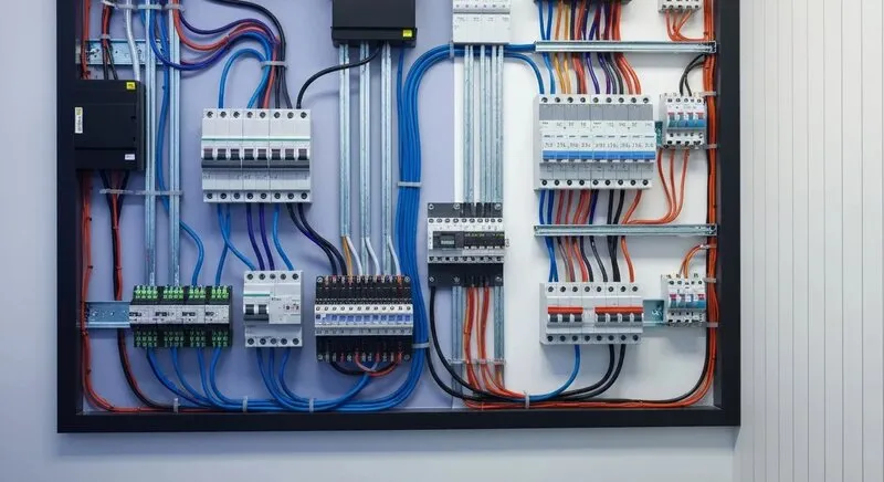 Remise aux normes électriques Vendée — électricien vérifiant un tableau